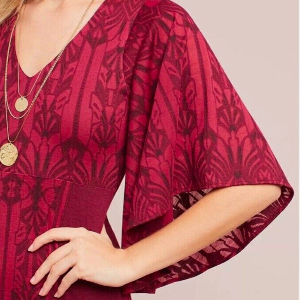Rare Anthropologie vintage  Akemi + Kin red Isolde knit dress, NWT. Petite Med. - Picture 4 of 16